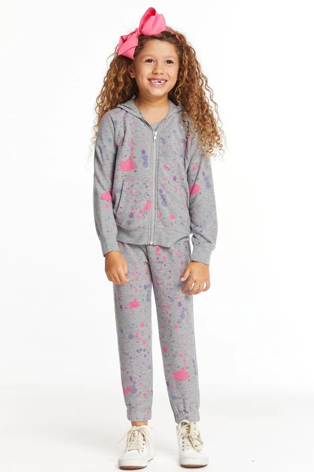 Kids Chaser Brand Girls Splatter Paint Girls Pants