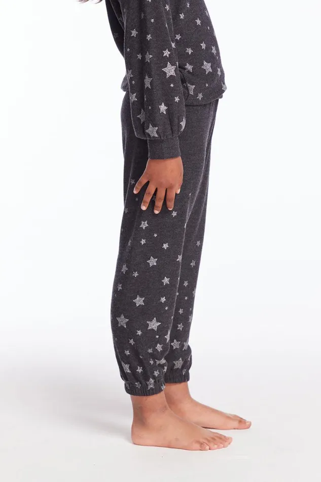 Kids Chaser Brand Girls Starry Night Girls Sweatpants