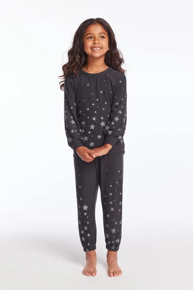 Kids Chaser Brand Girls Starry Night Girls Sweatpants