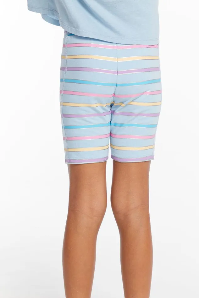Kids Chaser Brand Girls Sun Lovin039 Stripe Girls Shorts