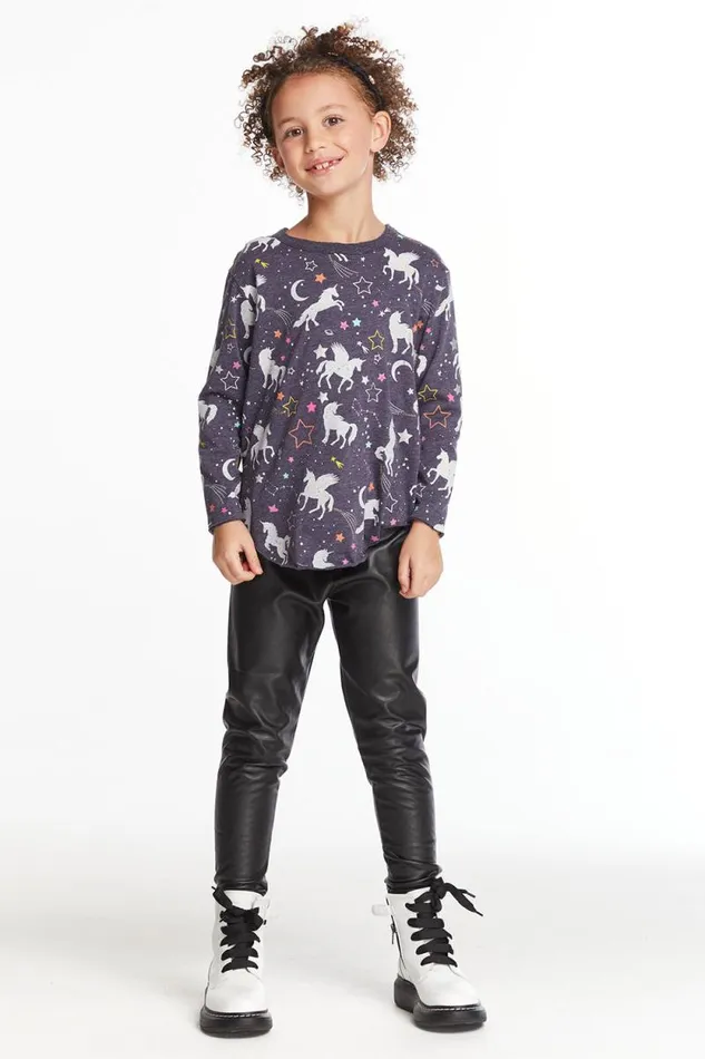 Kids Chaser Brand Girls Unicorn Dreams Girls Long Sleeve Pullover