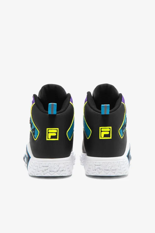 Kids Fila MB Big Mb Black Safety Yellow Electric Purple Kids Fila MB Big Mb Black Safety Yellow Electric Purple