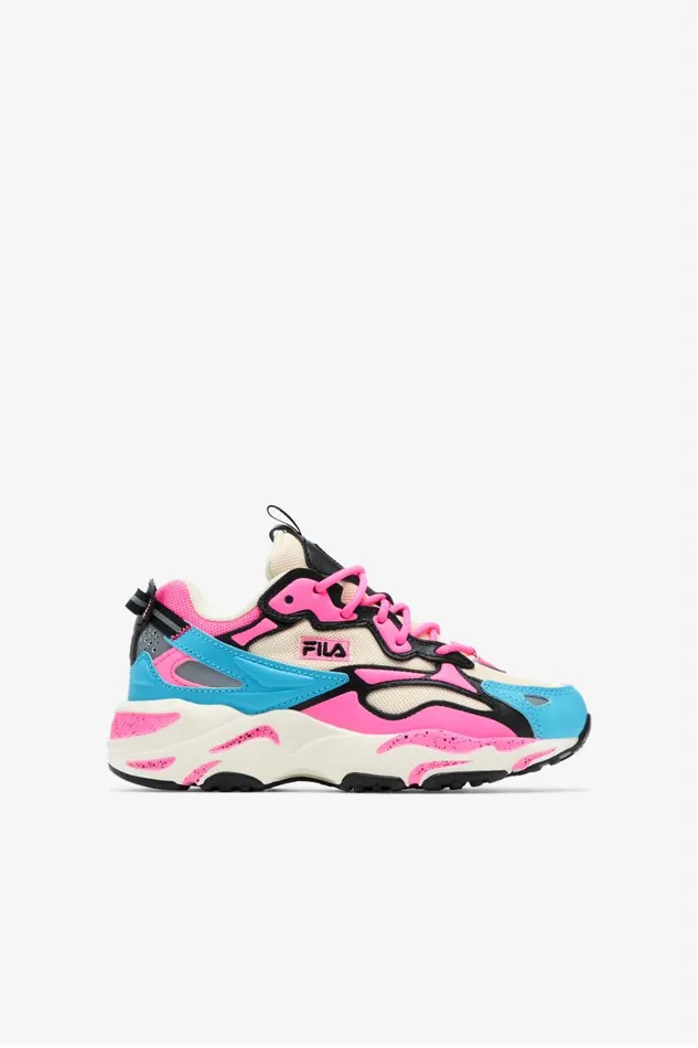 Kids Fila Ray Tracer Big Ray Tracer Apex Gardenia Bluefish Sugar Plum