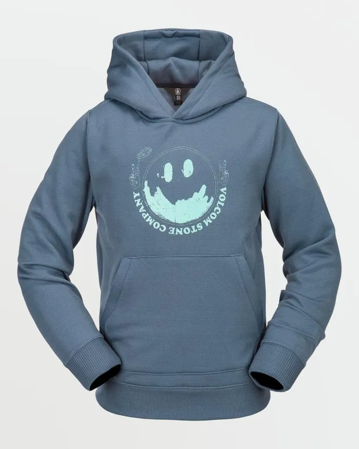 Kids Hydro Fleece Hoodie 8211 Indigo Kids Volcom Layering
