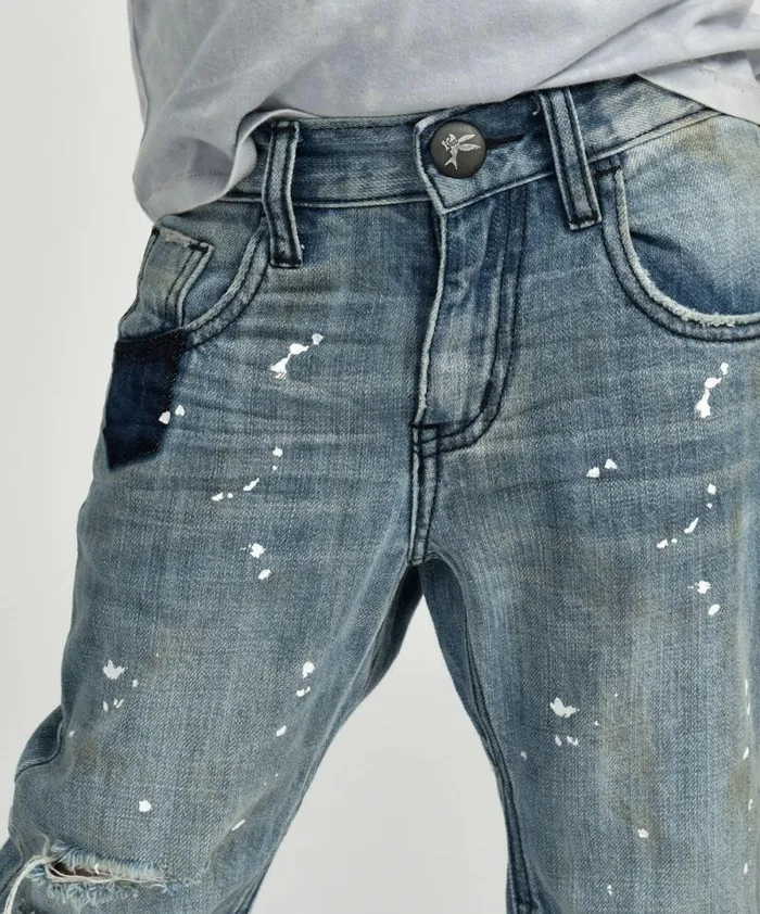 Kids KIDS SAINTS BOYFRIEND JEAN BLUE One Teaspoon Kids Kids KIDS SAINTS BOYFRIEND JEAN BLUE One Teaspoon Kids