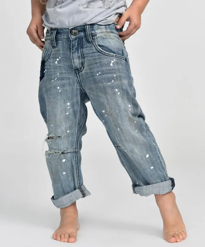 Kids KIDS SAINTS BOYFRIEND JEAN BLUE One Teaspoon Kids Kids KIDS SAINTS BOYFRIEND JEAN BLUE One Teaspoon Kids