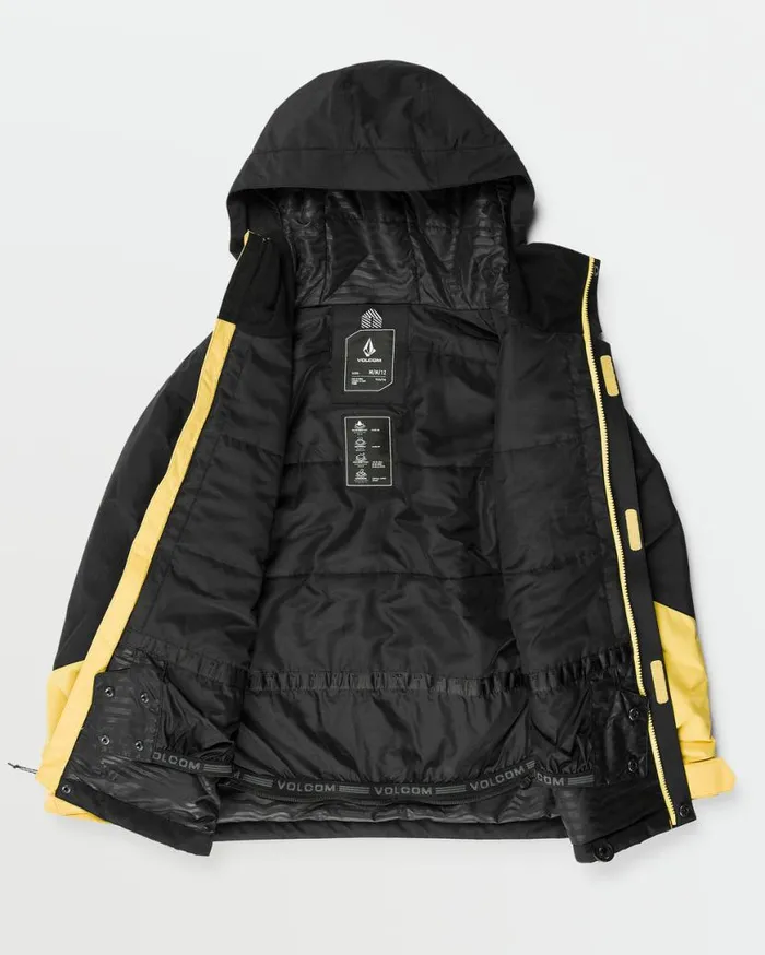 Kids Ryder Insulated Jacket 8211 Dark Yellow Kids Volcom Jackets