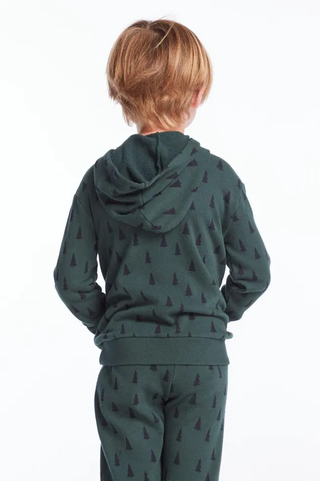 KidsWomens Chaser Brand Boys Boys Forest Pine Long Sleeve Hoodie