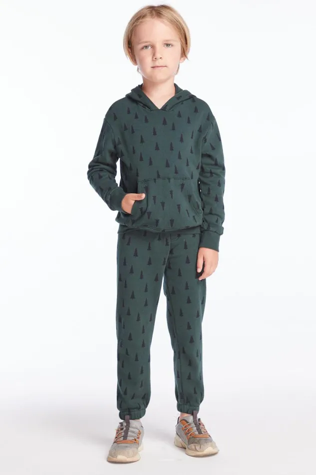 KidsWomens Chaser Brand Boys Boys Forest Pine Long Sleeve Hoodie