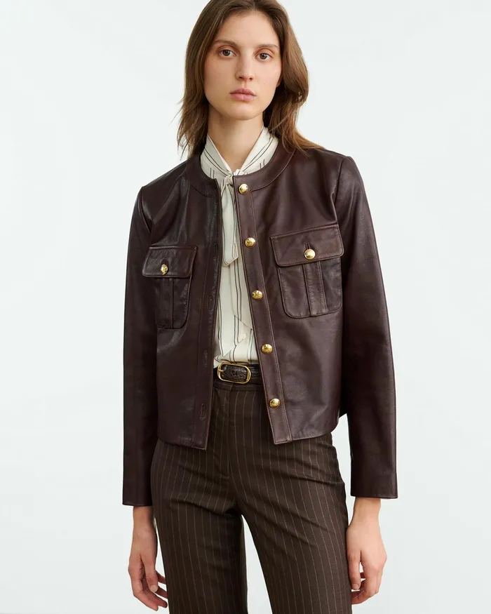 KITRA JACKET Brown Women Nili Lotan Jackets and Blazers