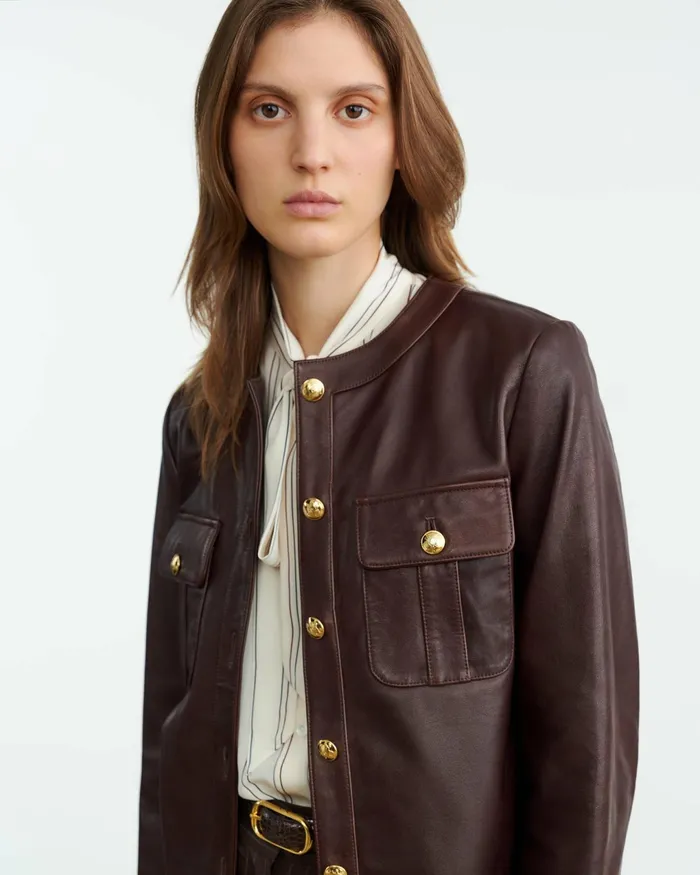 KITRA JACKET Brown Women Nili Lotan Jackets and Blazers