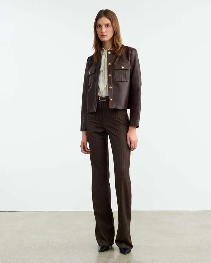 KITRA JACKET Brown Women Nili Lotan Jackets and Blazers