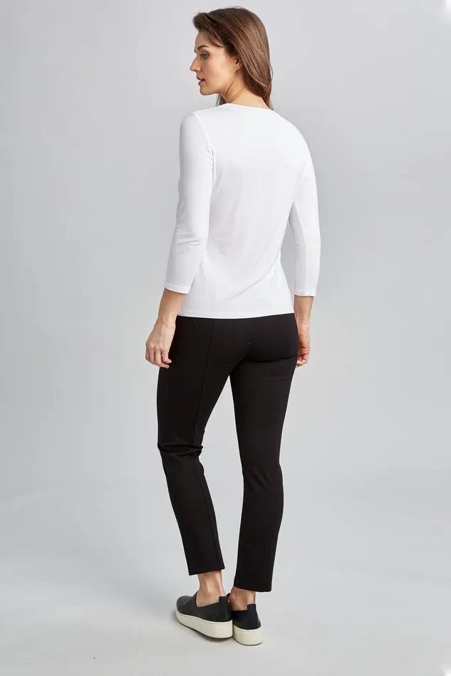 Knits and Sweaters Women Elie Tahari Asymmetrical 34 Twist Knit White