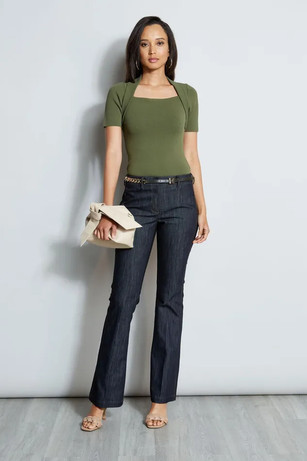 Knits and Sweaters Women Elie Tahari Contour Sweater TUSCAN