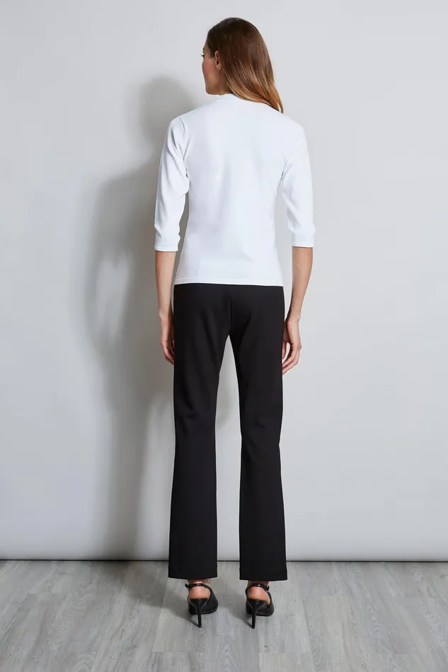 Knits and Sweaters Women Elie Tahari Lace Applique Mock Sweater WHITE