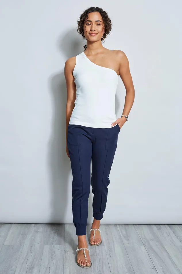 Knits and Sweaters Women Elie Tahari One Shoulder Top Sky White