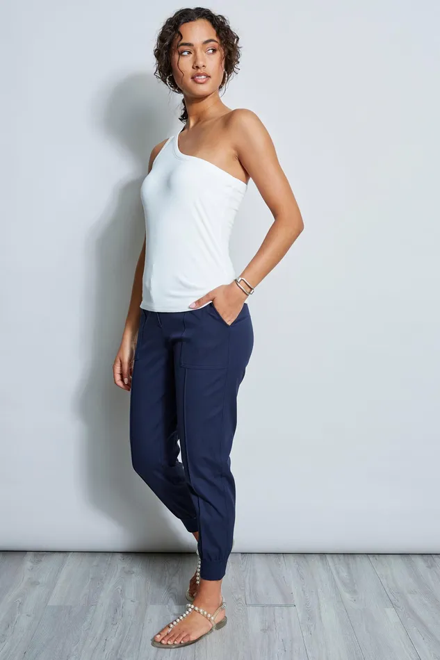 Knits and Sweaters Women Elie Tahari One Shoulder Top Sky White