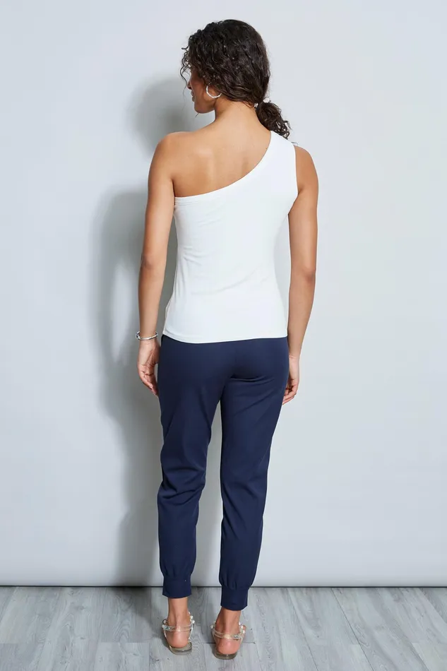 Knits and Sweaters Women Elie Tahari One Shoulder Top Sky White
