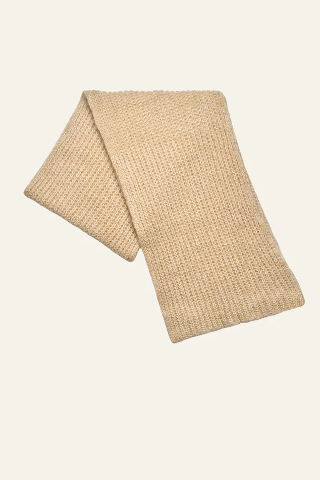 Knitted Scarf Bahia Yellow Women Baandsh Scarves and Beanies