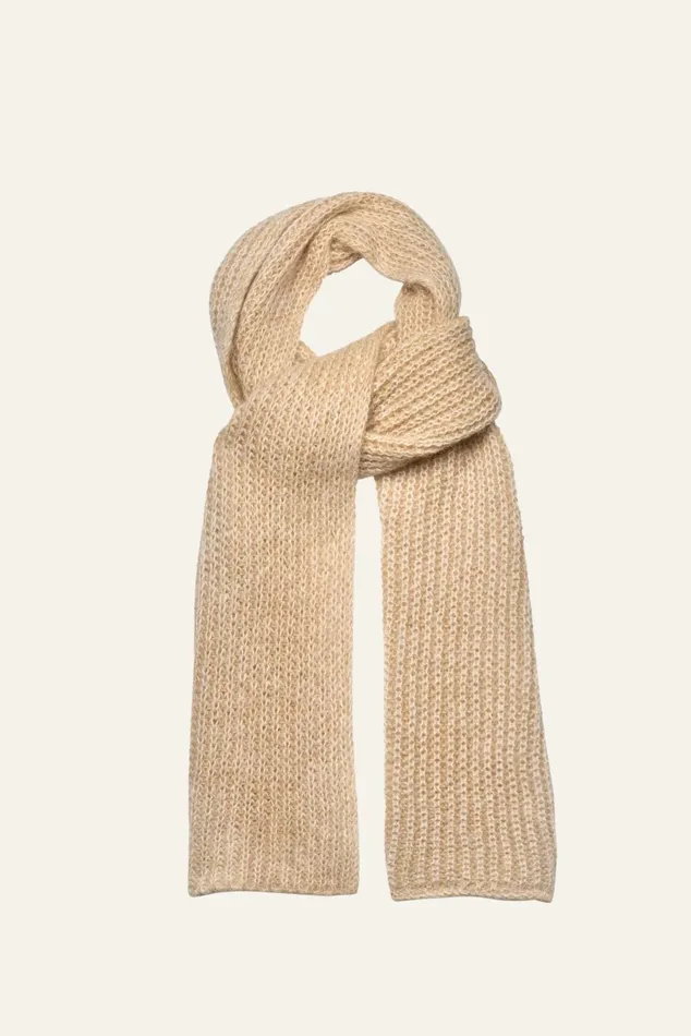 Knitted Scarf Bahia Yellow Women Baandsh Scarves and Beanies