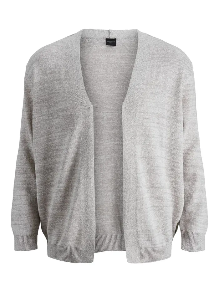Knitwear JACK and JONES Mens CLASSIC PLUS SIZE CARDIGAN Grey Egret Near Me