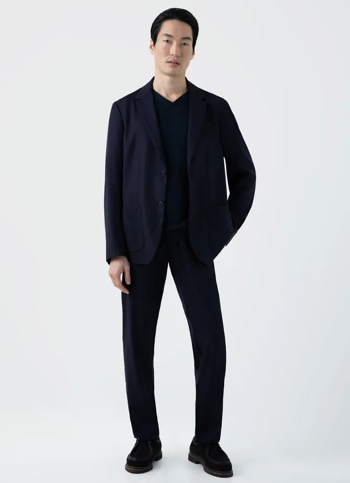 Knitwear Men ussunspel ExtraFine Merino Vneck Light Navy Knitwear Men ussunspel ExtraFine Merino Vneck Light Navy