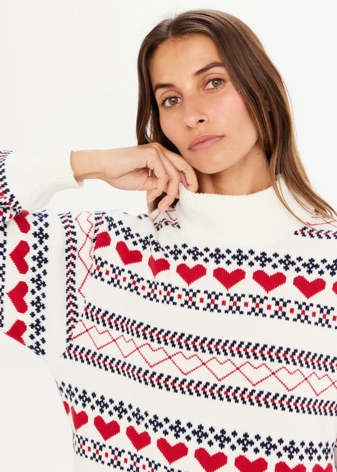 Knitwear THE UPSIDE Women ST MORITZ CLEMENTINE KNIT CREW Knitwear THE UPSIDE Women ST MORITZ CLEMENTINE KNIT CREW