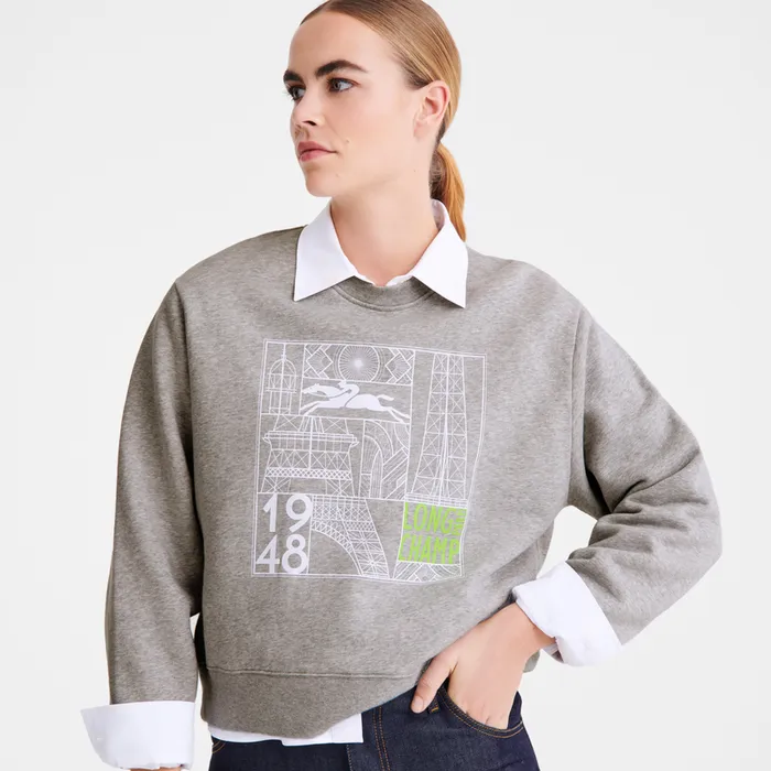 KnitwearTops and Blouses Sweatshirt Grey Longchamp Women KnitwearTops and Blouses Sweatshirt Grey Longchamp Women