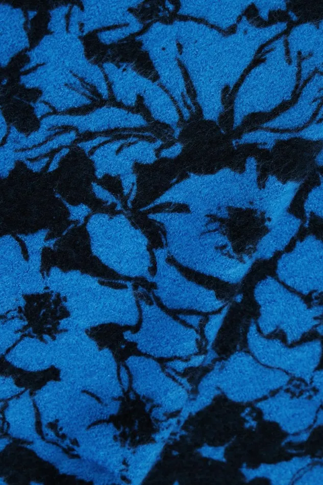 Knitwear Women Desigual Floral Scarf Blue