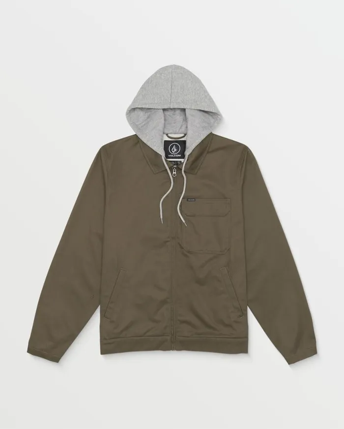 Korman Hood Jacket 8211 Bison Mens Volcom Jackets