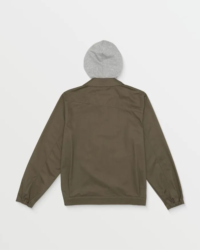 Korman Hood Jacket 8211 Bison Mens Volcom Jackets