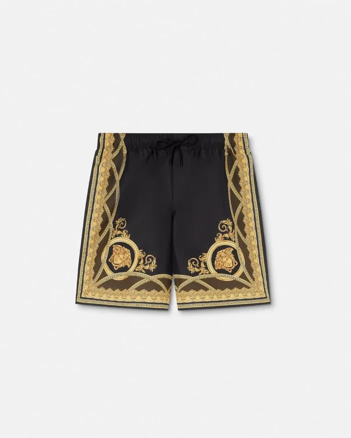 La Coupe Des Dieux Boardshorts Blackprint Men Versace Swimwear