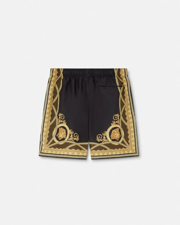 La Coupe Des Dieux Boardshorts Blackprint Men Versace Swimwear