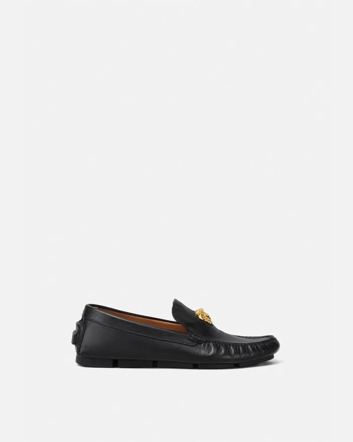 La Medusa Driver Shoes Blackgold Men Versace Drivers