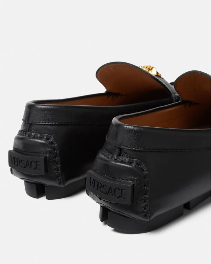 La Medusa Driver Shoes Blackgold Men Versace Drivers