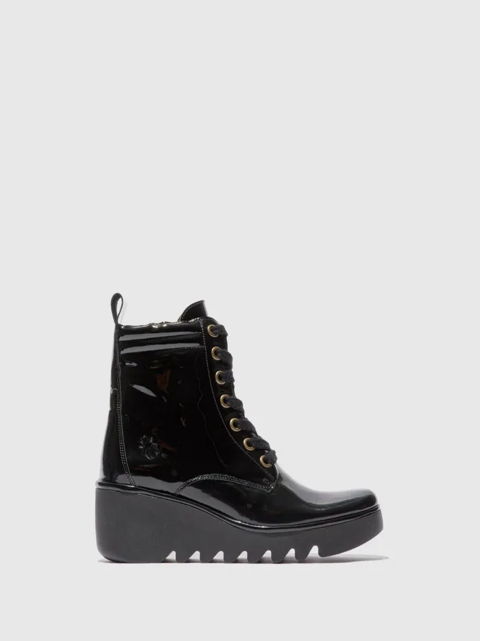 Laceup Ankle Boots BIAZ329FLY ATLANTIS BLACK Women Fly London Ankle Boots