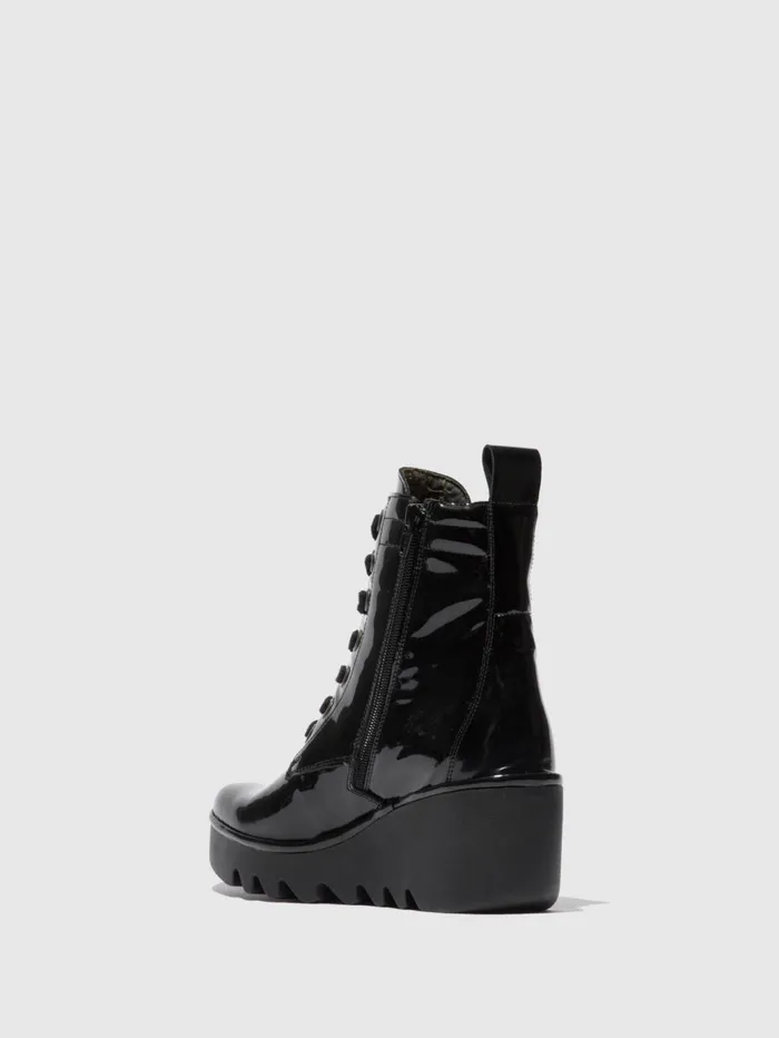Laceup Ankle Boots BIAZ329FLY ATLANTIS BLACK Women Fly London Ankle Boots