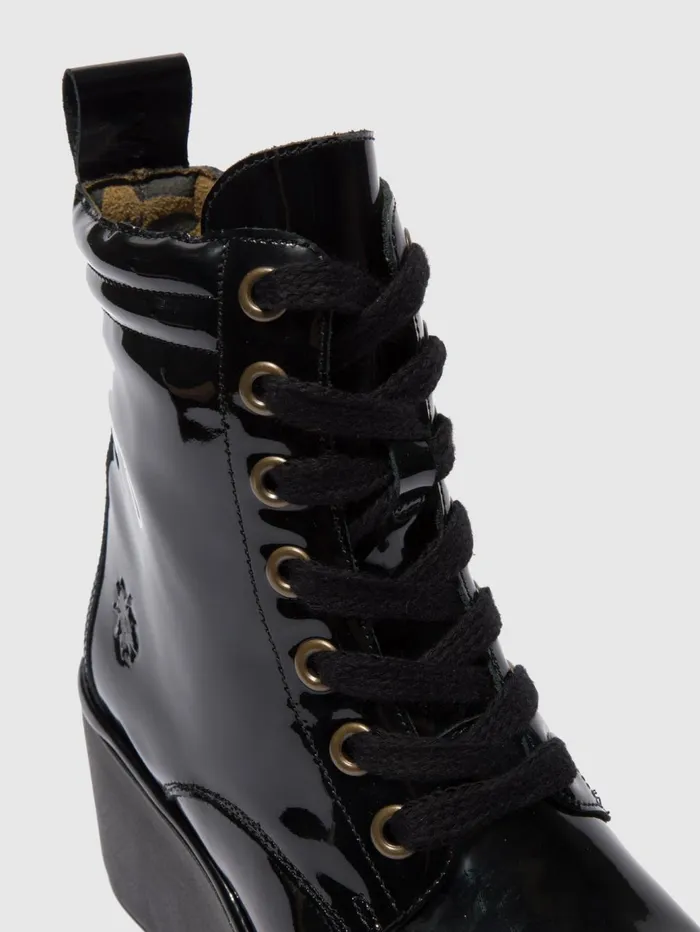 Laceup Ankle Boots BIAZ329FLY ATLANTIS BLACK Women Fly London Ankle Boots