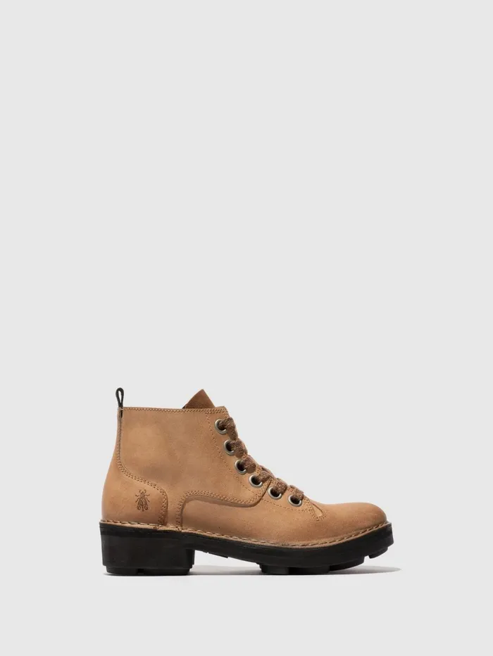 Laceup Ankle Boots NOOG143FLY TAUPE Men Fly London Ankle Boots
