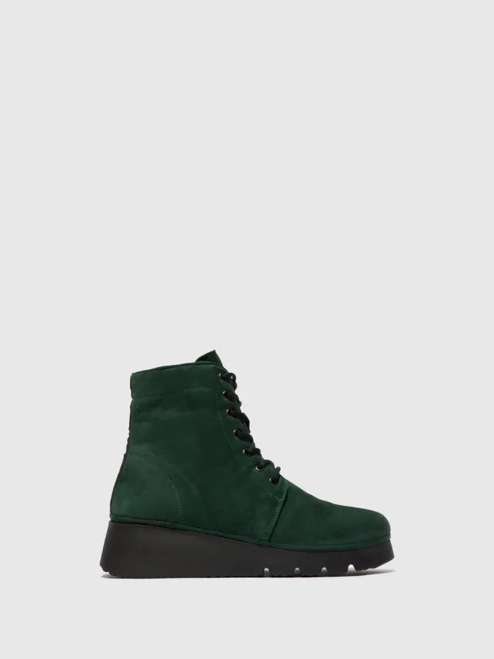 Laceup Ankle Boots PALL404FLY FOREST GREEN Women Fly London Ankle Boots