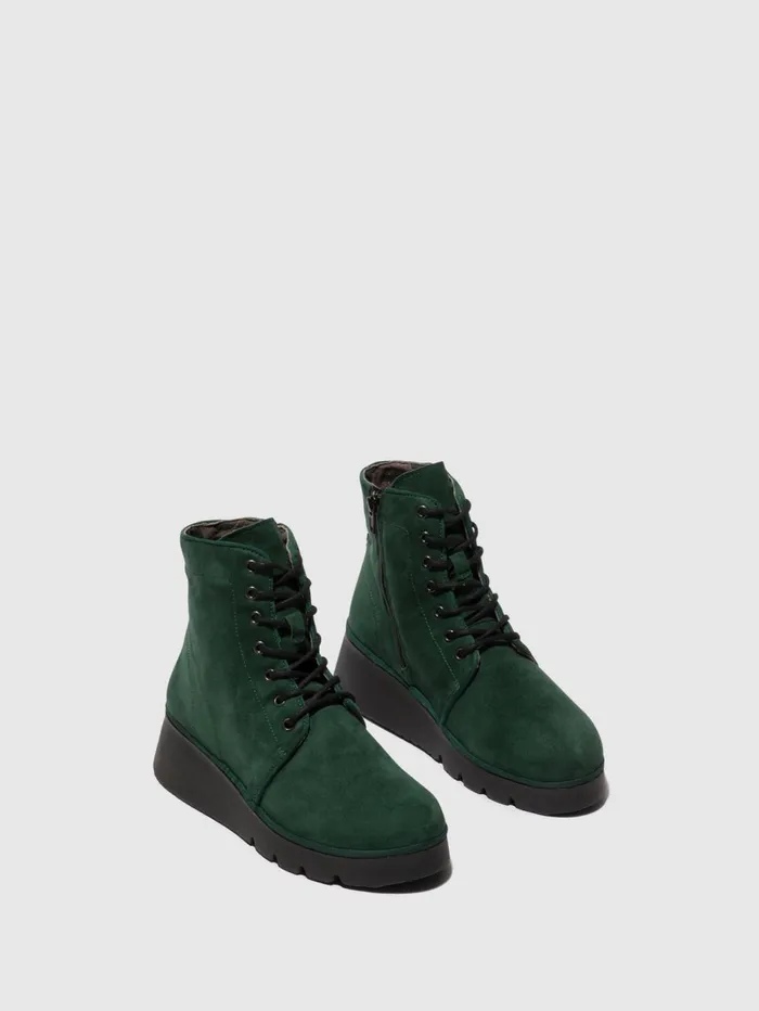 Laceup Ankle Boots PALL404FLY FOREST GREEN Women Fly London Ankle Boots