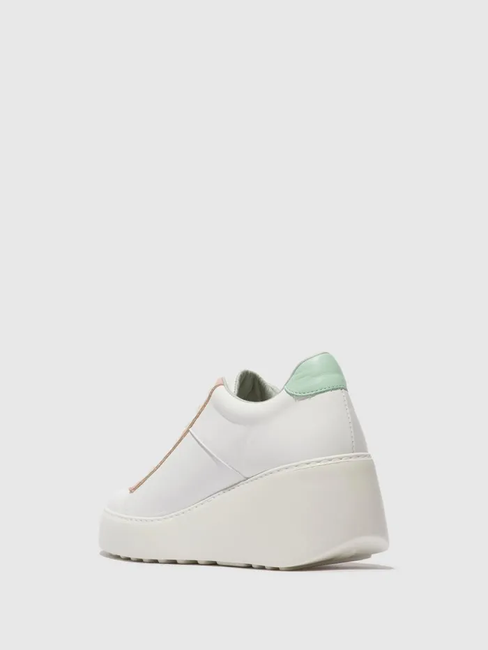 Laceup Trainers DELF580FLY WHITENUDEMINT Women Fly London Trainers