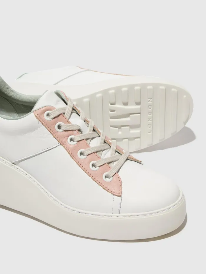 Laceup Trainers DELF580FLY WHITENUDEMINT Women Fly London Trainers