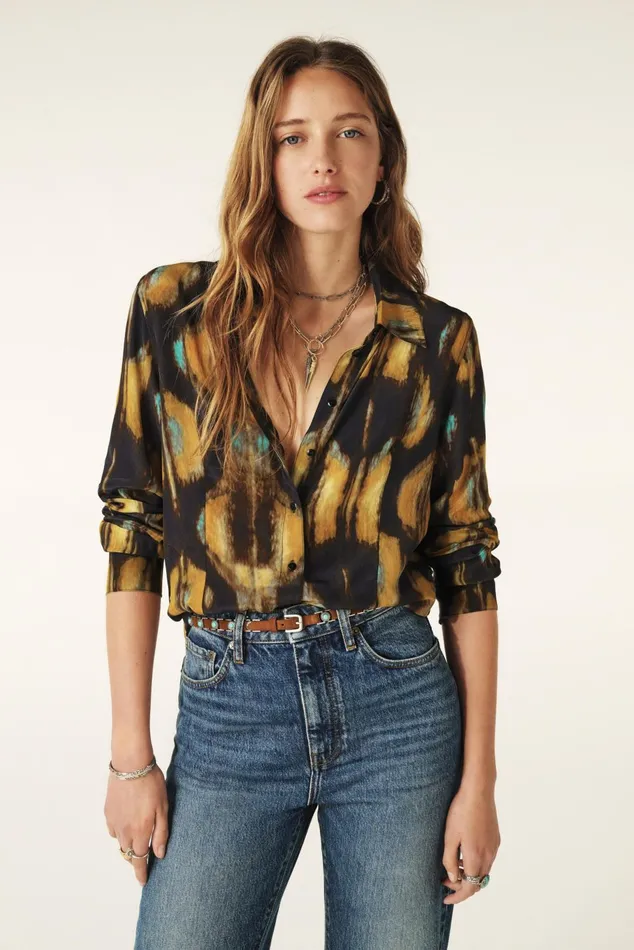 Ladylike Shirt Teya Blue Women Baandsh Tops and Shirts