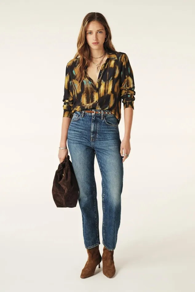 Ladylike Shirt Teya Blue Women Baandsh Tops and Shirts