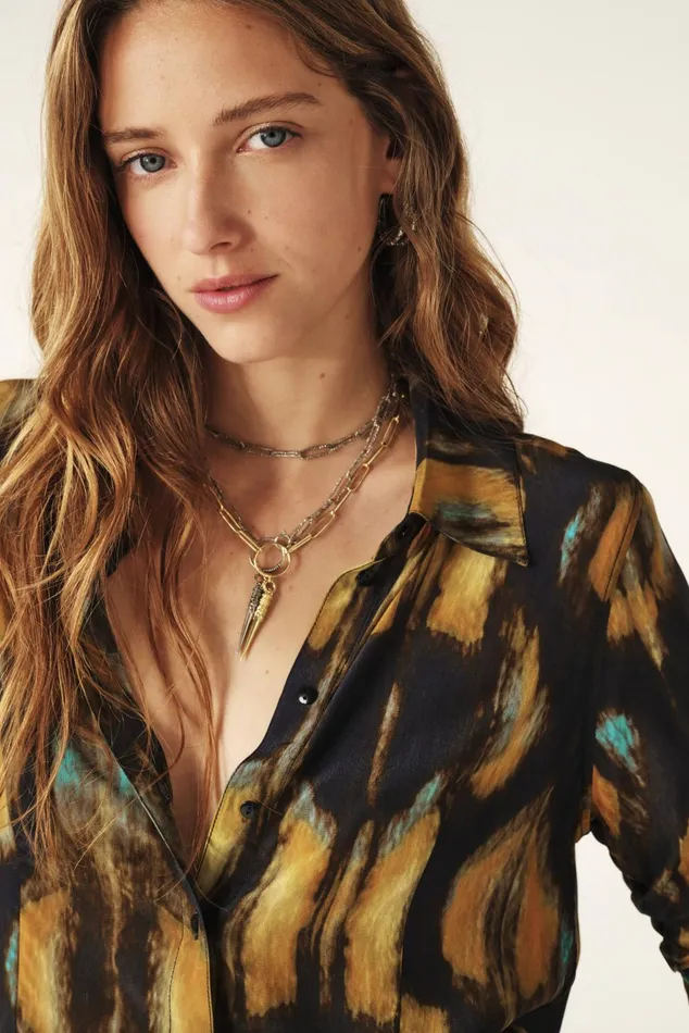 Ladylike Shirt Teya Blue Women Baandsh Tops and Shirts