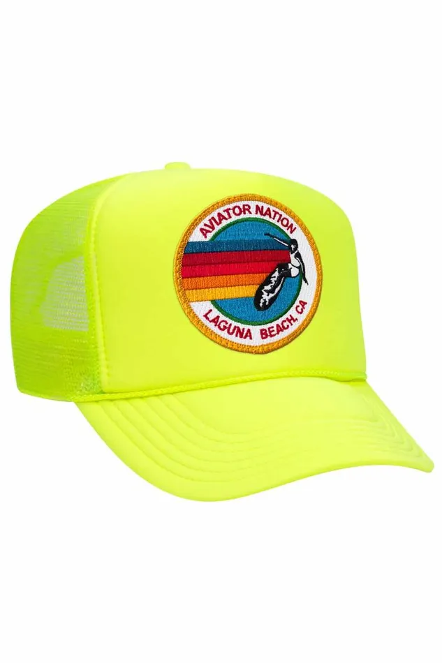 Laguna Beach Trucker Hat WomenMen Aviator Nation Trucker Hats