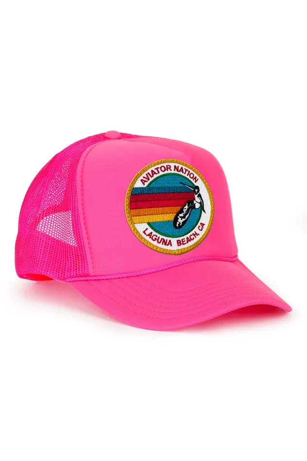 Laguna Beach Trucker Hat WomenMen Aviator Nation Trucker Hats