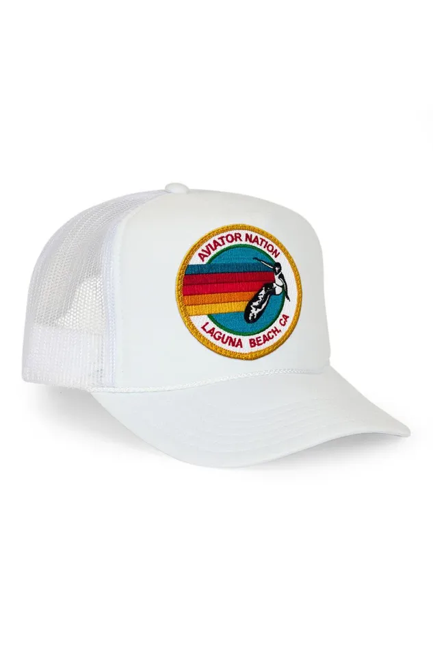 Laguna Beach Trucker Hat WomenMen Aviator Nation Trucker Hats