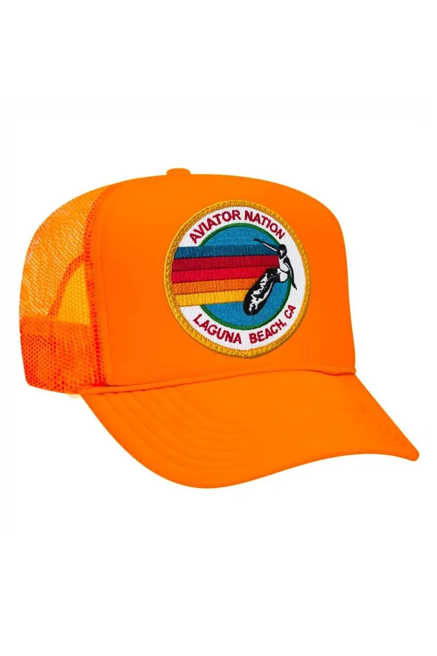 Laguna Beach Trucker Hat WomenMen Aviator Nation Trucker Hats